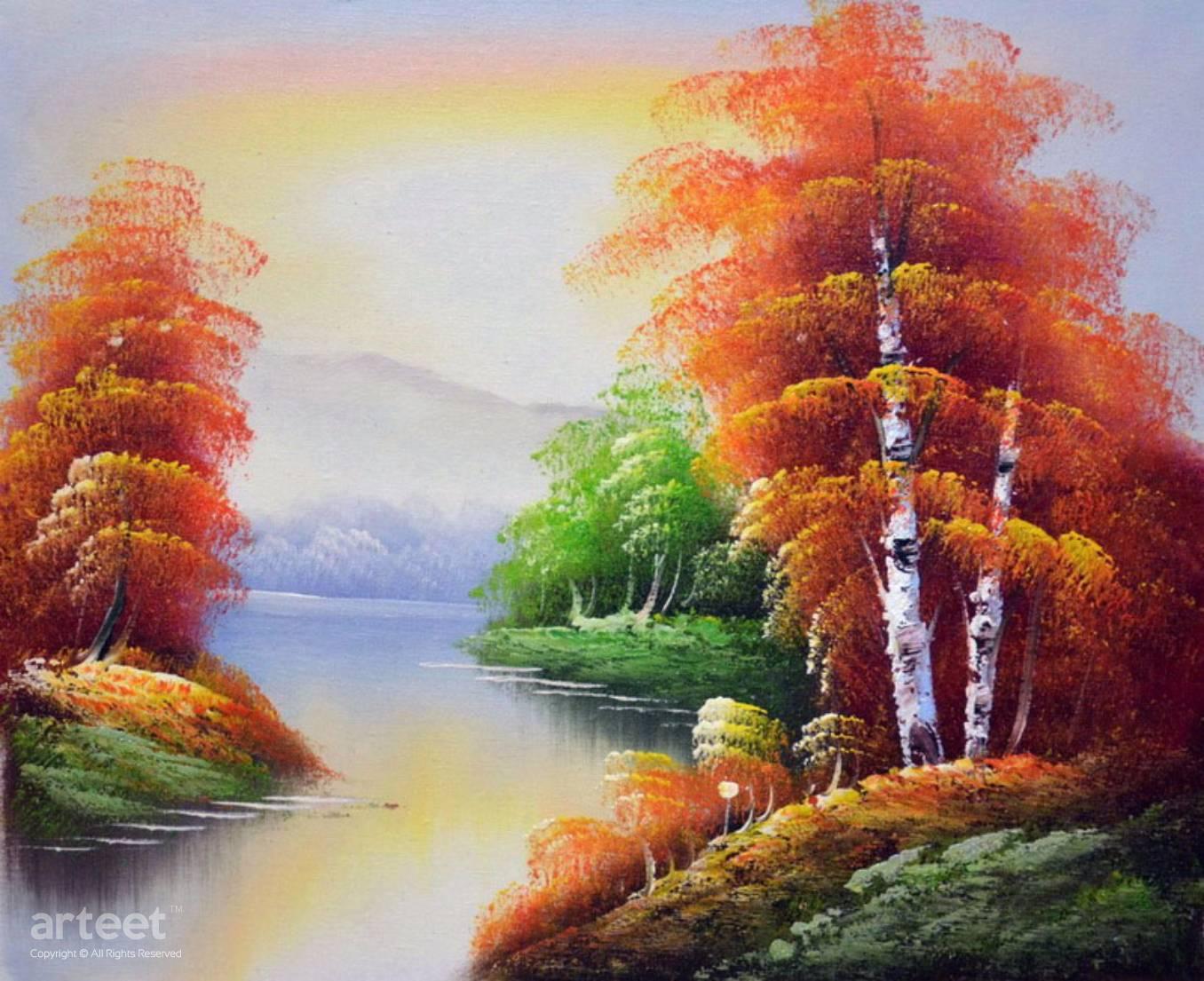 paintings of fall scenes