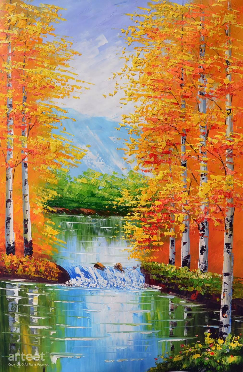 Painting Autumn On The Creek 256911 