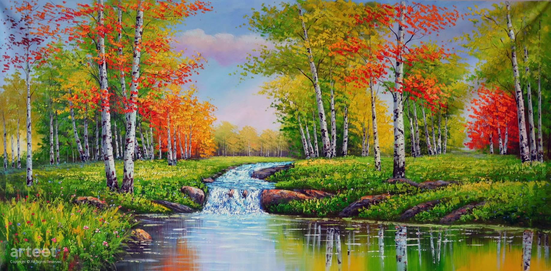 Cascade Falls | Art Paintings for Sale, Online Gallery