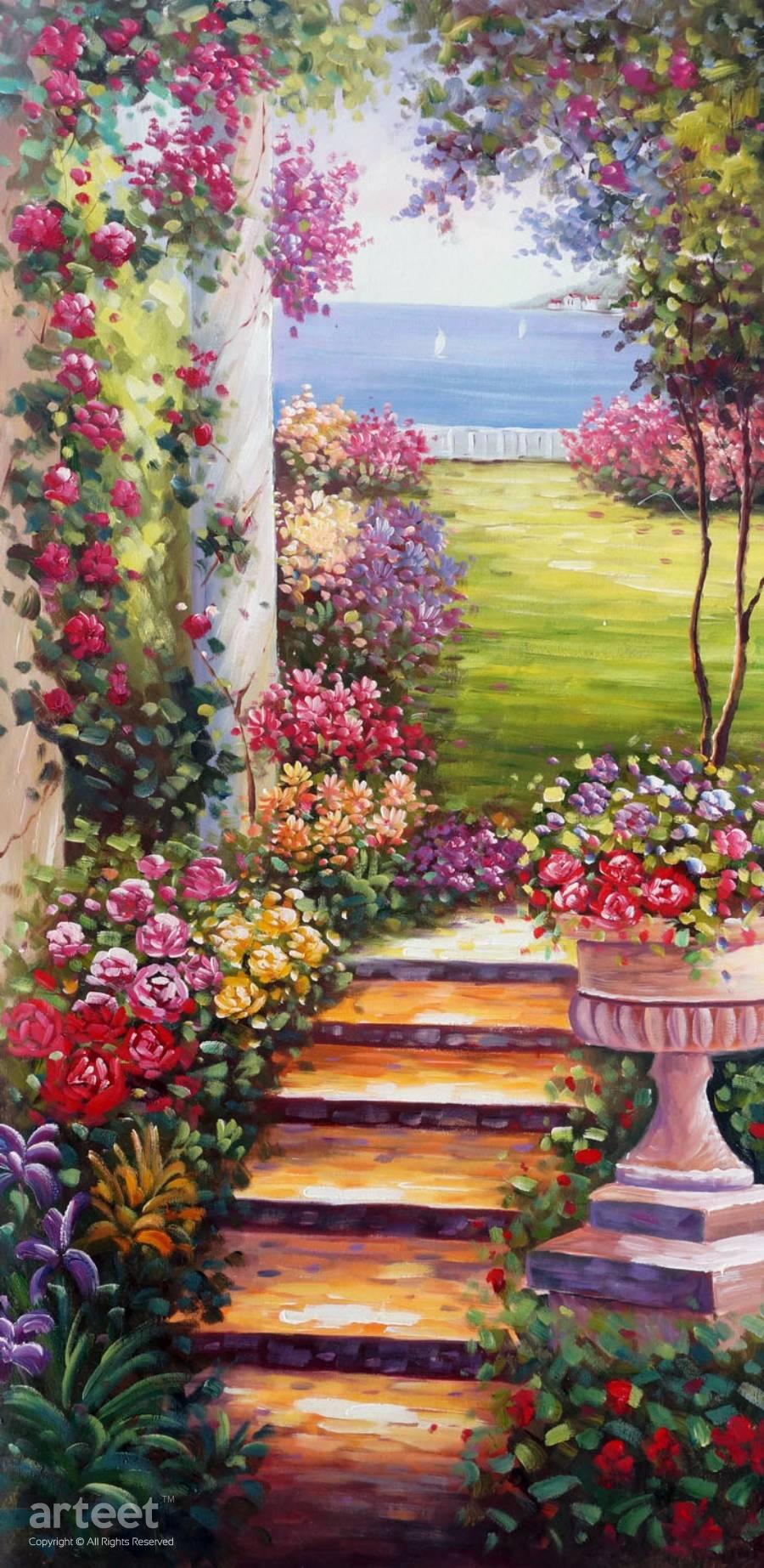 Garden Steps | Art Paintings for Sale, Online Gallery