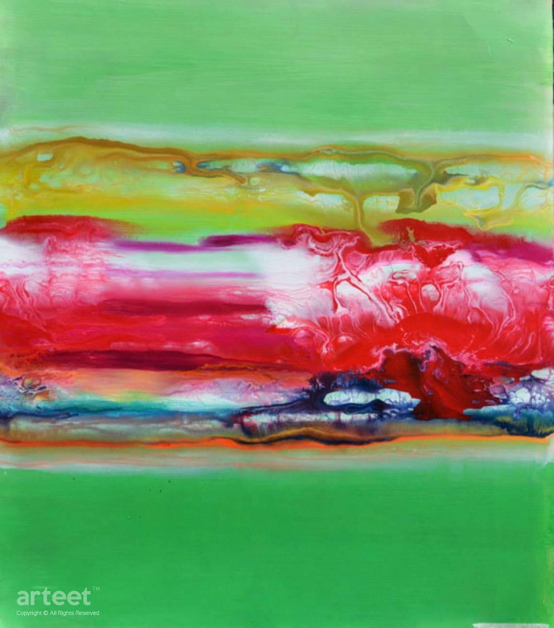 Green and Red | Art Paintings for Sale, Online Gallery