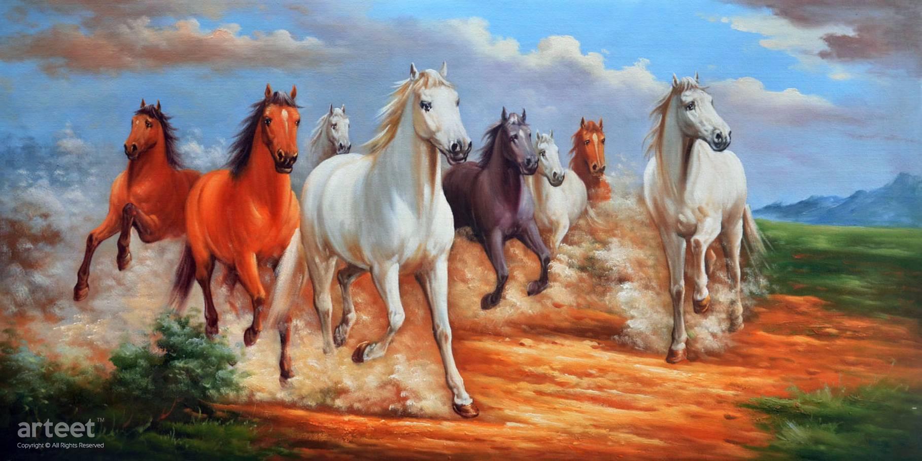 Kicking Up Dust | Art Paintings for Sale, Online Gallery