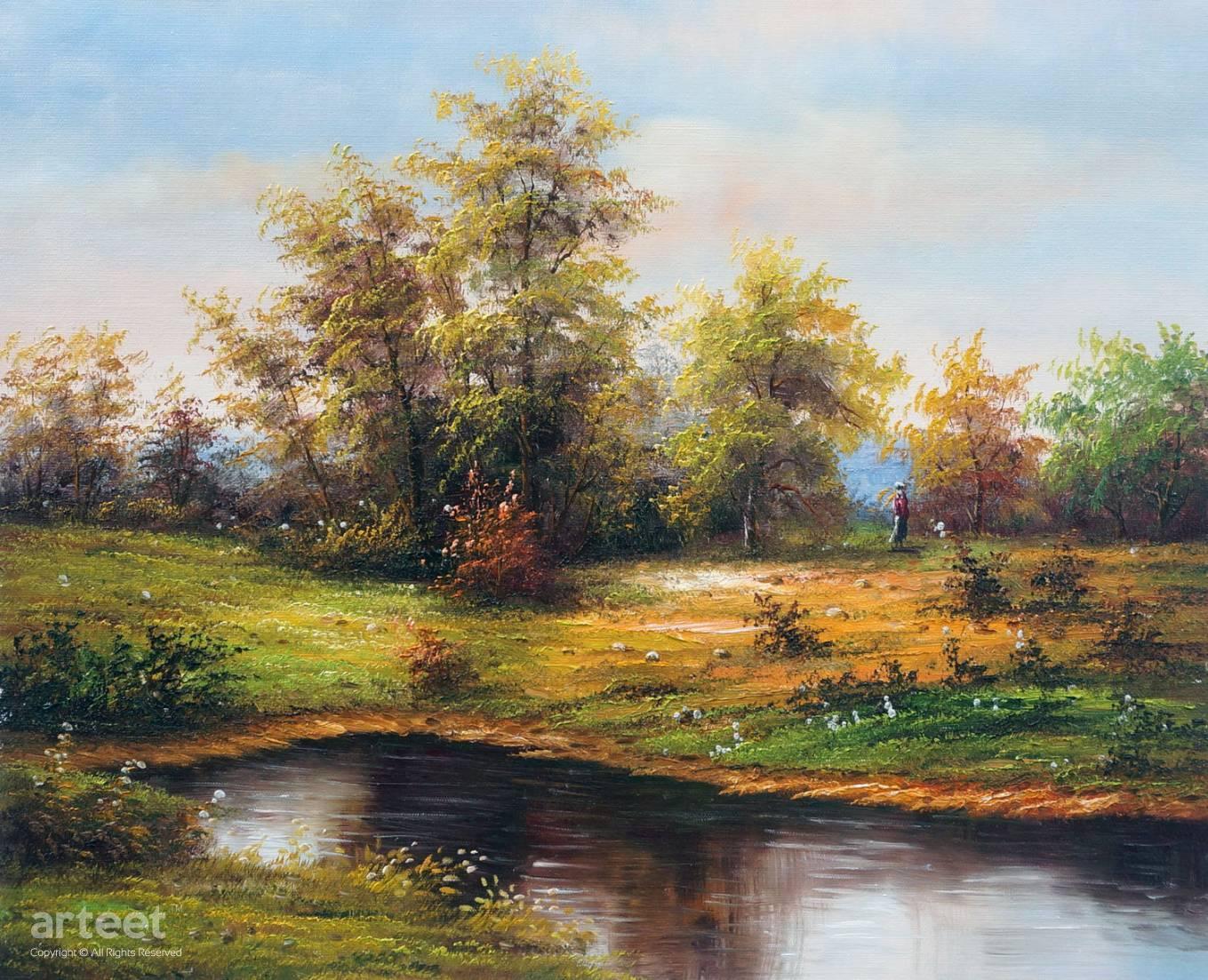 Lago Idilliaco | Art Paintings for Sale, Online Gallery