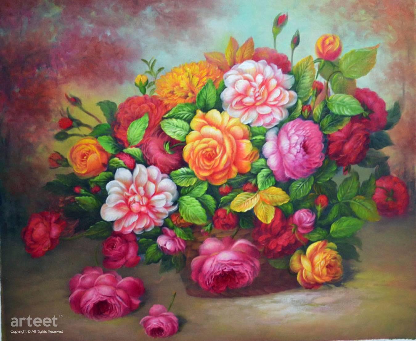 Le Plaisir Des Fleurs | Art Paintings for Sale, Online Gallery