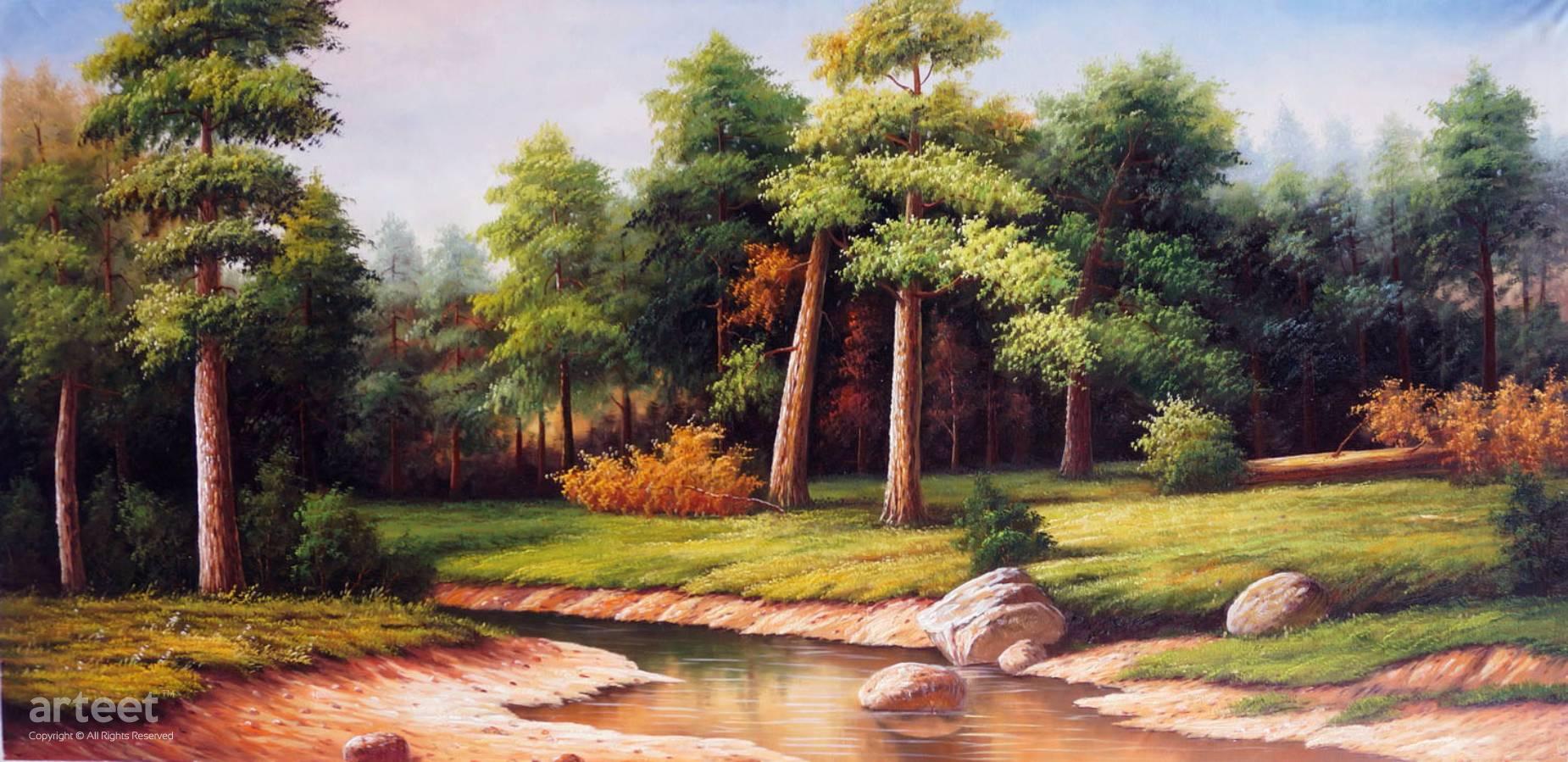 The Riverbed | Art Paintings for Sale, Online Gallery