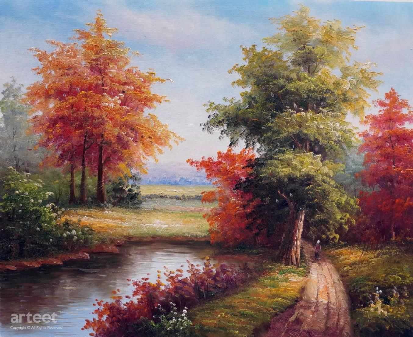 Under the Elms Art Paintings for Sale, Online Gallery