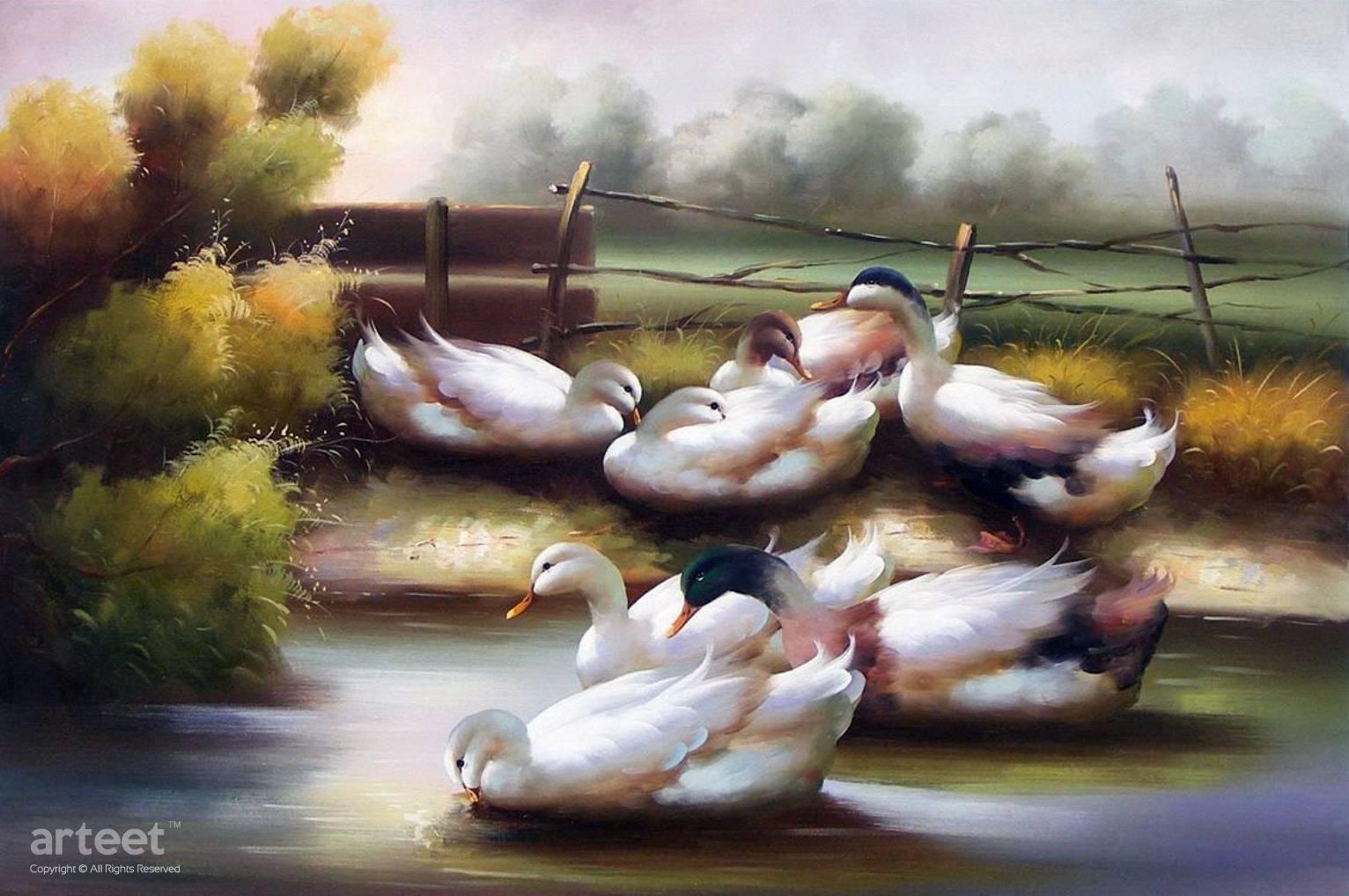 Wild Geese | Art Paintings for Sale, Online Gallery