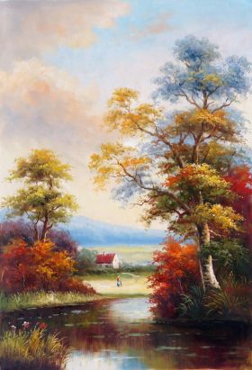 Countryside Of Life | Art Paintings for Sale, Online Gallery